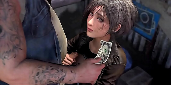 ada wong homeless handjob for cash