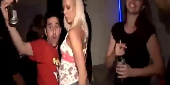 slutty blonde teen sucks cock