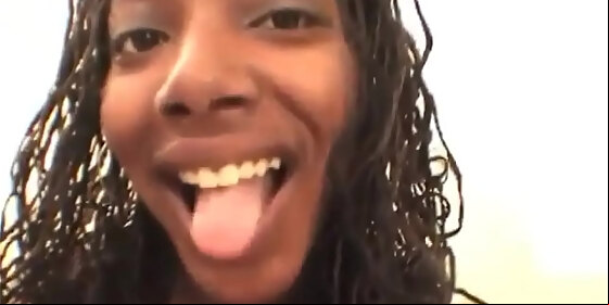 stockinged pov ebony sucking on dick