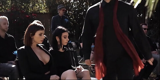 burningangel marley brinx seduces a dilf into fucking her during his wife s burial
