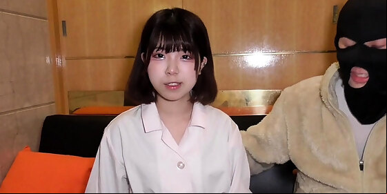 shy and cute japanese teen gives a perfect handjob