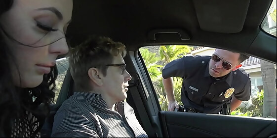 slutty brunette whitney wright gets arrested giving a public blowjob
