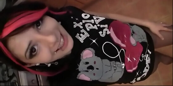 petite emo teen does striptease emo emily