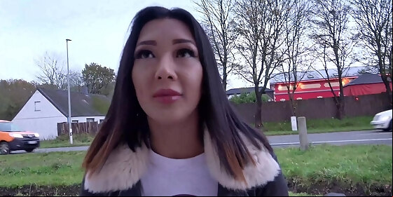 german scout cute german thai teen kitty seduce to fuck at real street casting